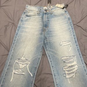West of Melrose Wide Legged Ripped Jeans NWT